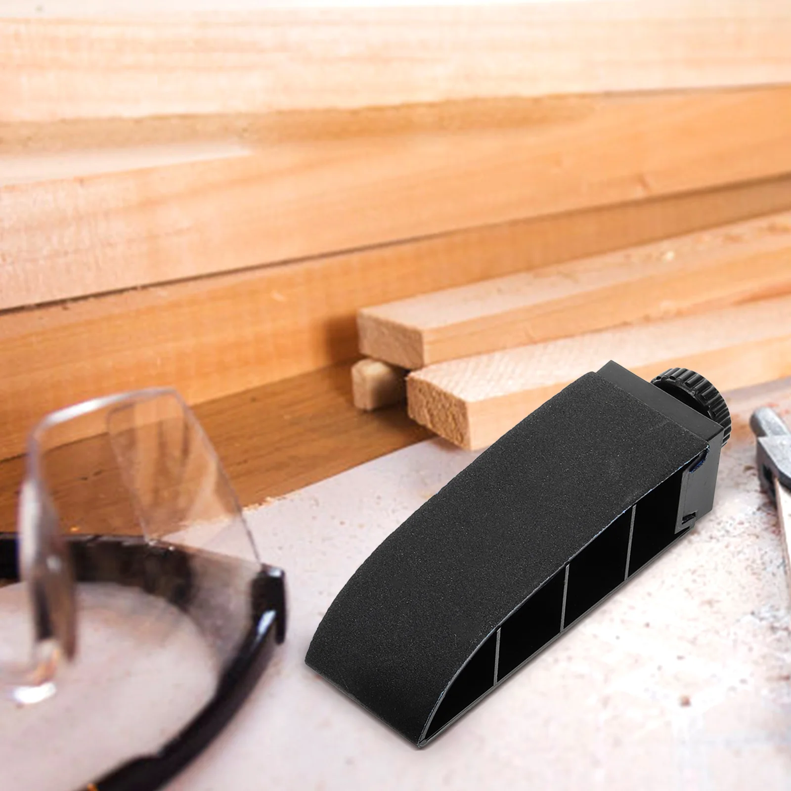 

1 set Black Sander Block for Wood Drywall Hand Tools Tools And Equipment Plastic Metal Manual Polishing