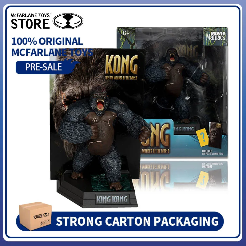 

100% оригинальные игрушки Mcfarlane King Kong (Maniacs Movie KONG The 8th Wonder of the World) Модель Статуя Игрушки Украшение Куклы
