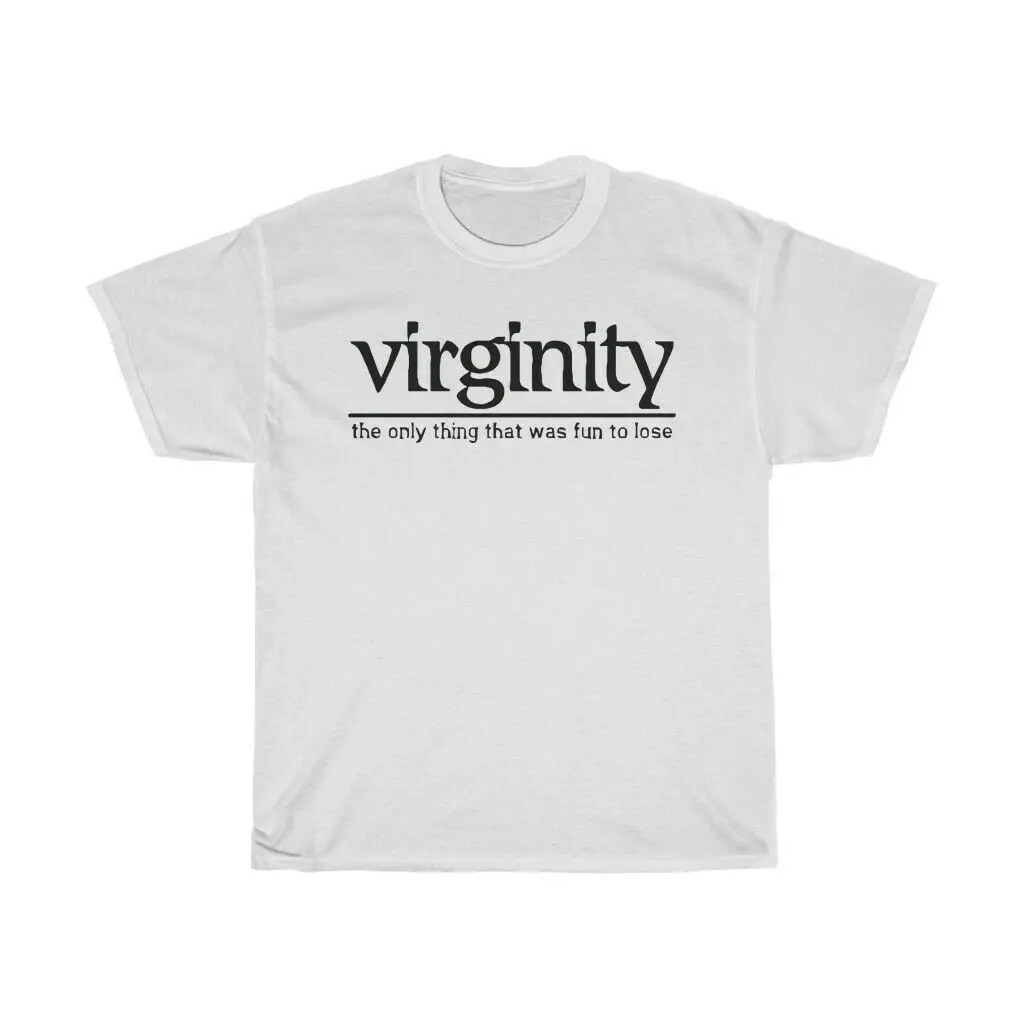 Funny Virginity Fetish Gay Interest Adult T Shirt Heavy Cotton