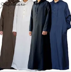 Abaya-Chemise Longue Arabe pour Homme, Vêtements Islamiques, Mode Musulmane, Ensembles Caftan Saoudien, Thobe Pakistan, 5XL