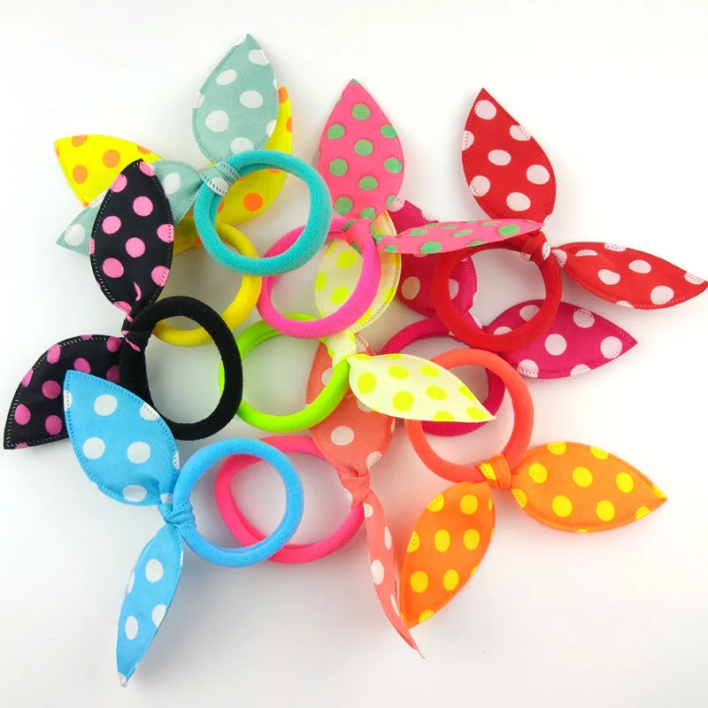 

1 Piece Rabbit Ear Hair Ring Girl Cute Rubber Band Elastic Hair Bands Baby Headwear Korean Children Hair Accessories Ornaments