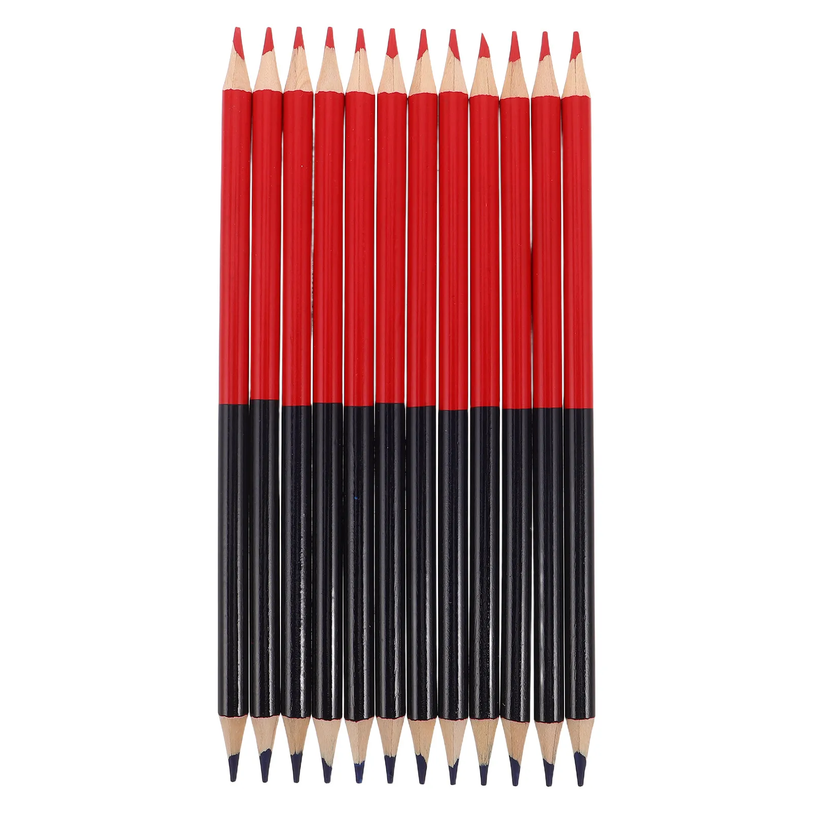 12Pcs Red and Blue Erasable Carpenter Pencils Pre Sharpened Wood Pencils for Building Furniture Making Architecture Marking
