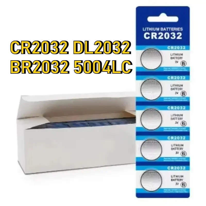 5-60PCS Multi Purpose CR2032 Coin Battery 3V Button Battery for Electronic Device DL2032 Household Lithium Button Coin Cell