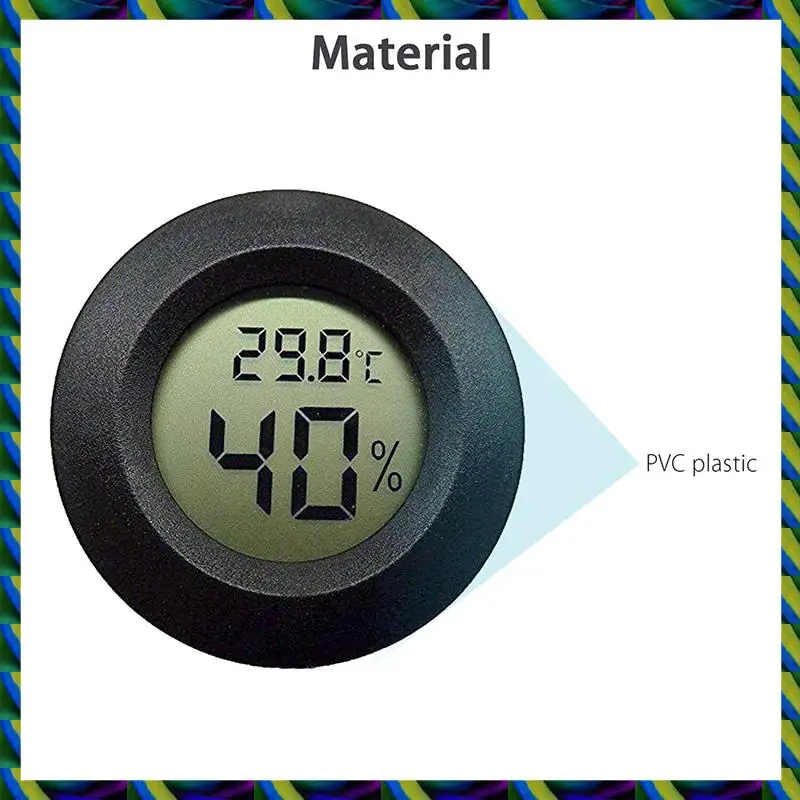 يوميا 25-حزمة مقياس الرطوبة ميزان الحرارة الرقمي شاشات كريستال بلورية مقياس الرطوبة لأجهزة ترطيب مزيلات الرطوبة Gre