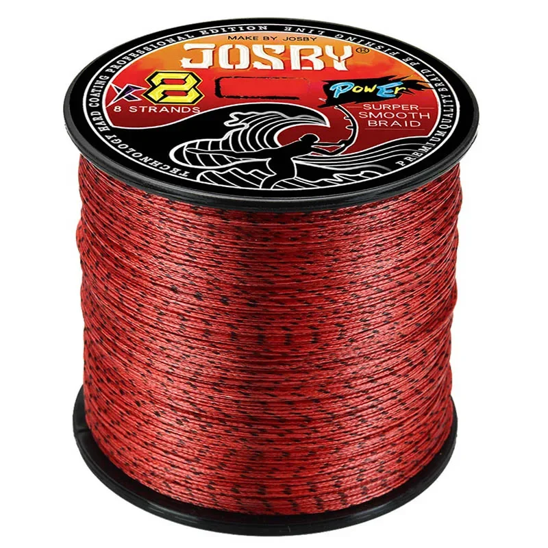 JOSBY Japan 8 Stränge geflochtene Angelschnur Multifilament gesprenkelter 8X PE-Draht 300 m 500 m Fliege Meer Salzwasser Süßwasser Pesca