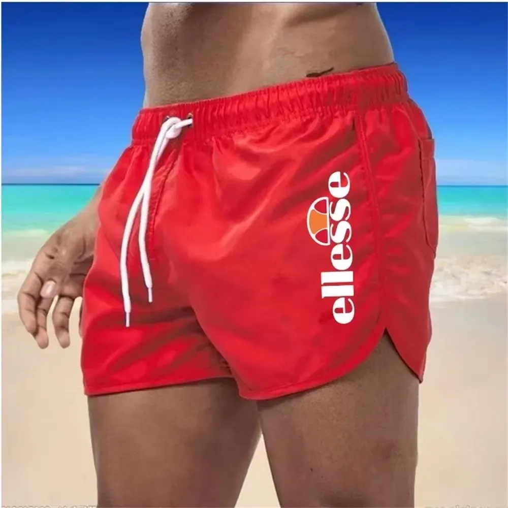 2024Men\'s Shorts Summer Swimwear Man Swimsuit Swimming Trunks Sexy Beach Shorts Surf Board Men\'s Clothing Pants