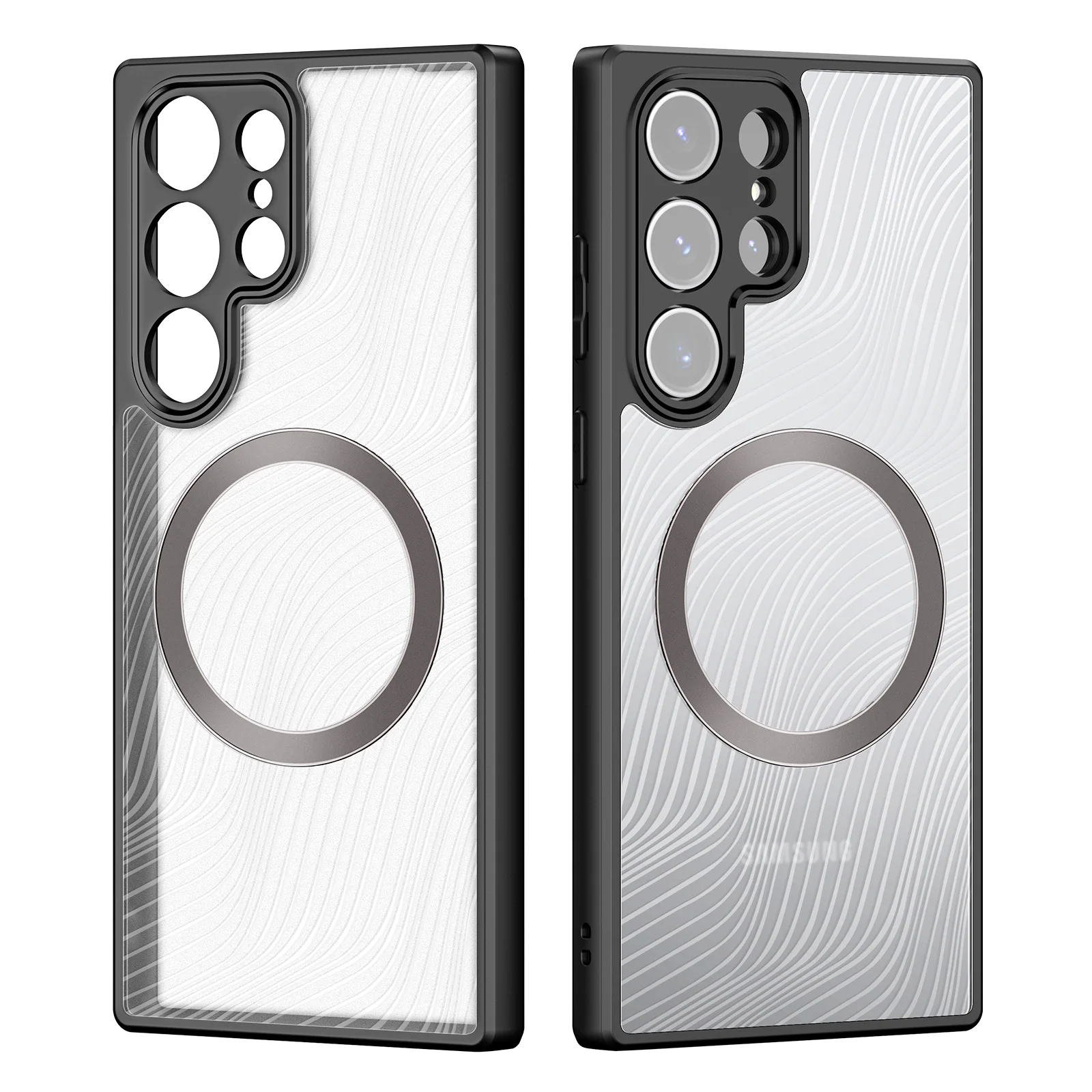 DUX DUCIS-Capa cristalina para S23 Ultra Plus, tampa traseira com MagSafe para Samsung Galaxy S23