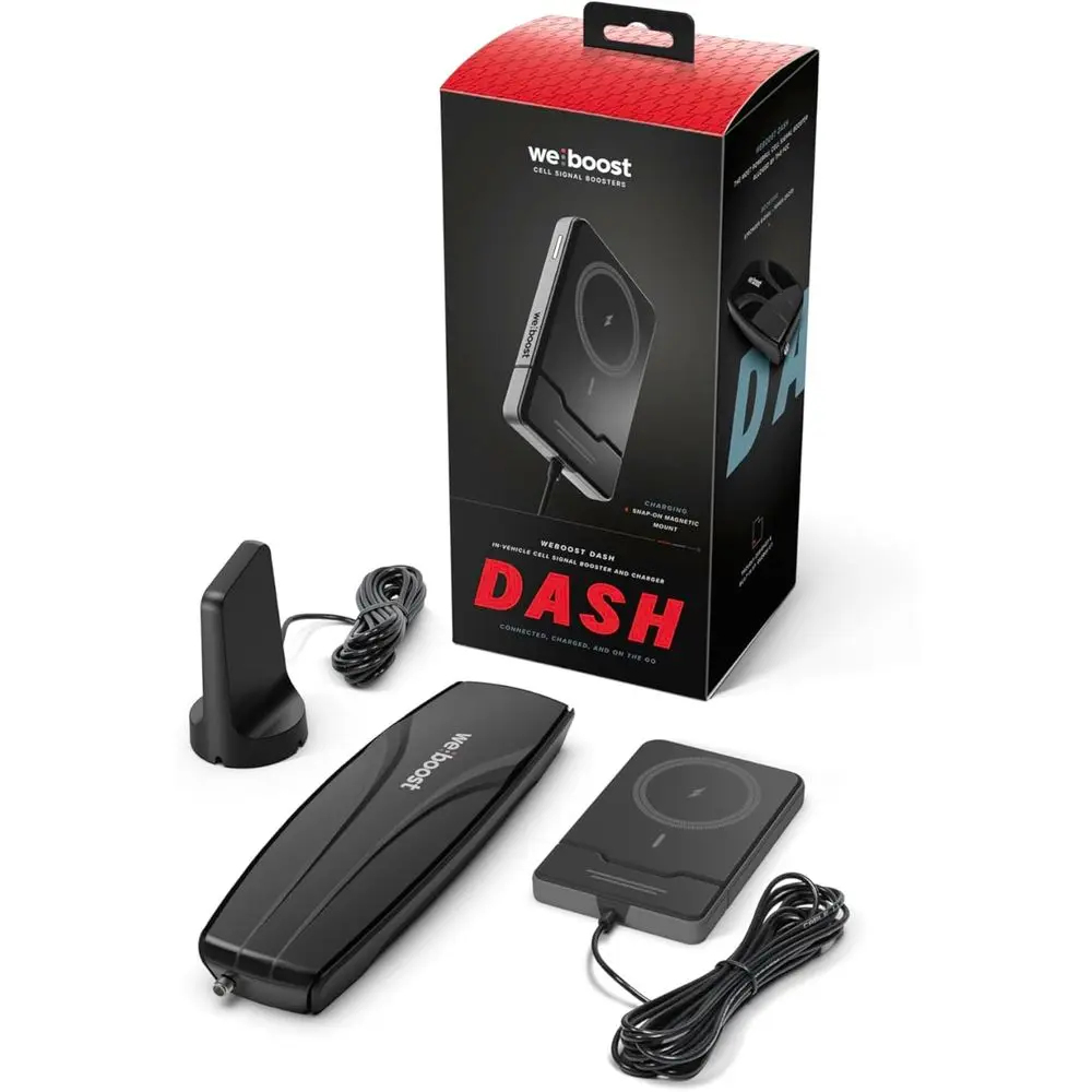 

5G/4G LTE Cell Phone Signal Booster for Vehicles - Magnetic Mount - Compatible with All US Carriers