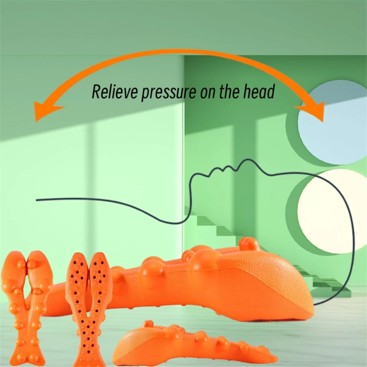 2025+ массажер для триггерных точек Cervipoint, эргономичный для расслабления мышц, помогает облегчить боль в шее, спине и плечах.