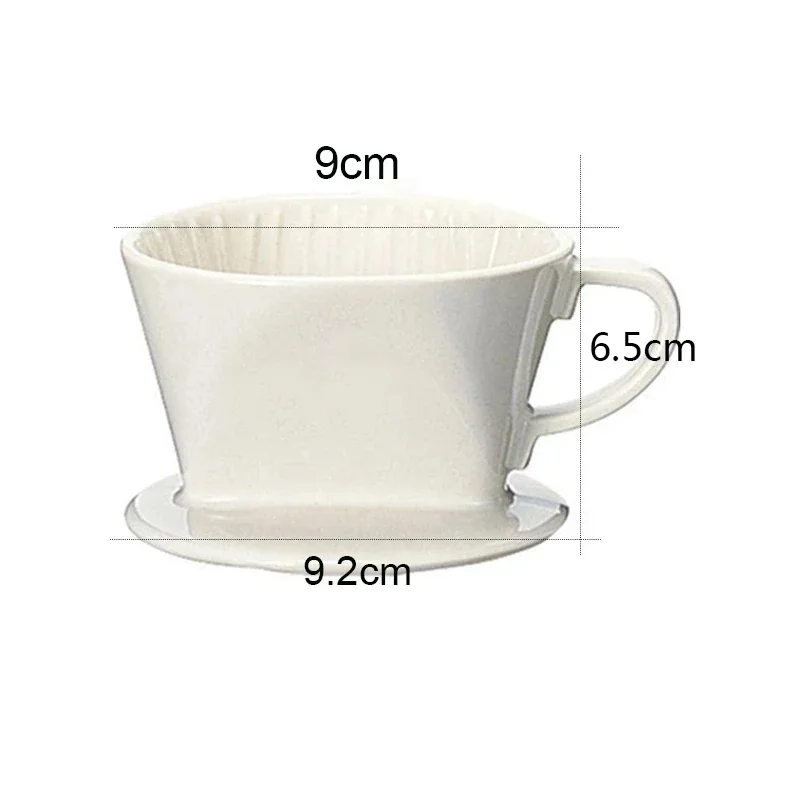 Reusable Coffee Filtering Cup Practical Ceramic Coffee Filter Hand Brewed Coffee Drip Filter Funnel Durable Coffee Accessories