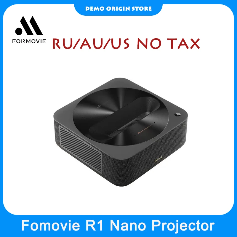 Formovie R1 Nano 1080P Ultra Short Throw Laser Projector Mini 1200Ansi Lumens Dolby Digital Portable Beamer For Home Theater