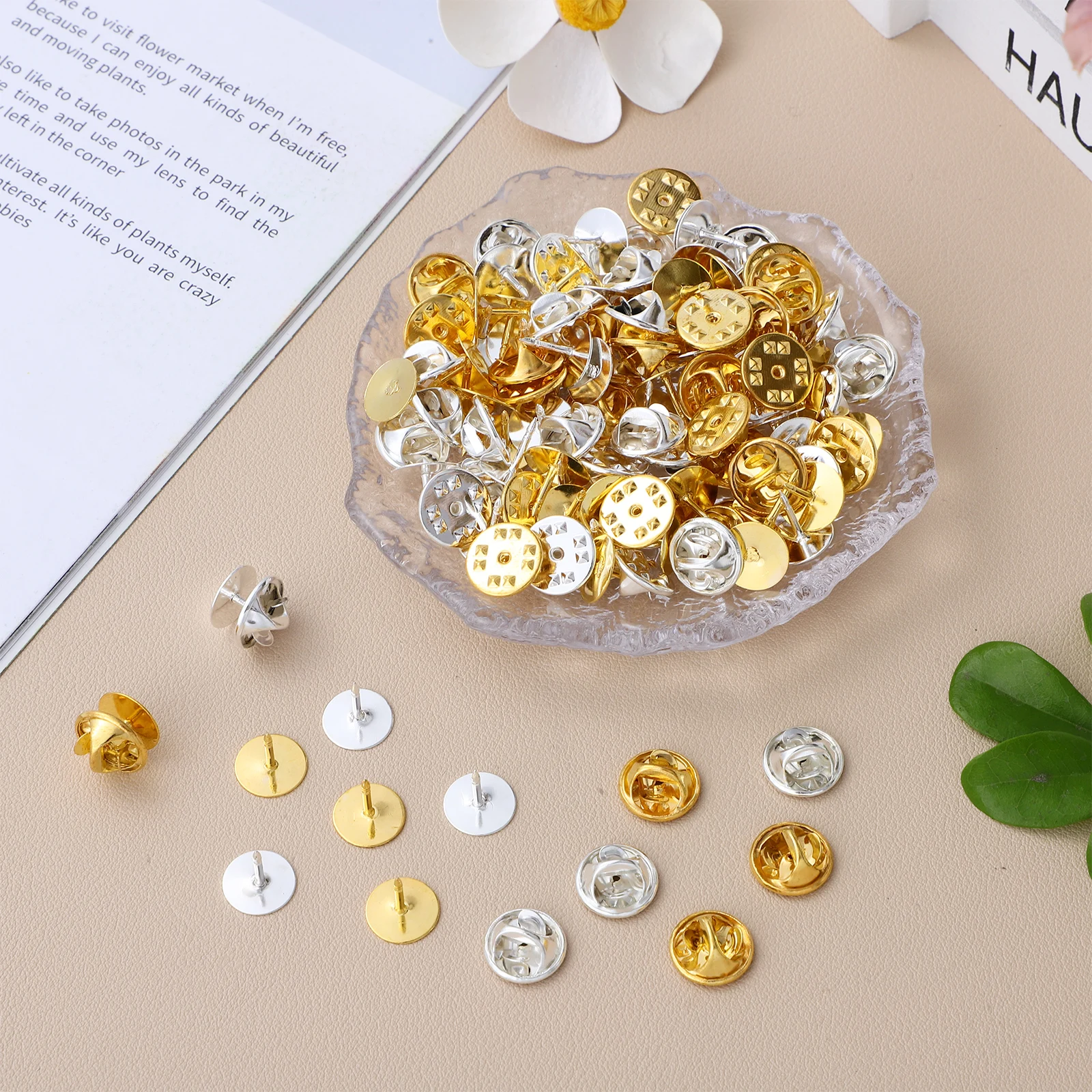 

Badge Pins Locks Backs Metal Backings Copper Clutch Pin Locking Tie Tack Lapel Pin Backs Diy Craft Jewelry Accessories For
