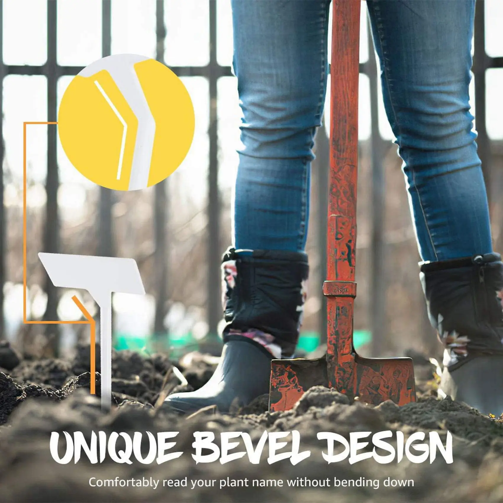 

80 шт., этикетка для уличных растений, водонепроницаемые пластиковые бирки для растений Т-типа, прочные маркеры для детского сада, идеально подходят для трав, цветов-A68E