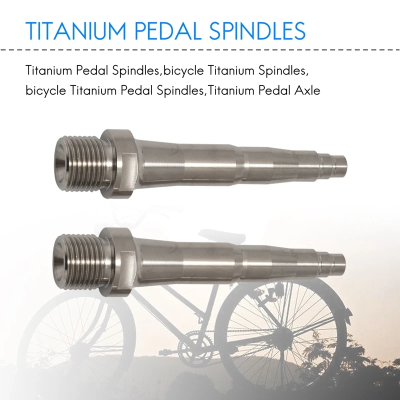 2Pcs Bicycle Titanium Pedal Spindles Fit for SpeedPlay Zero X1 X2 & Light Action 78Mm