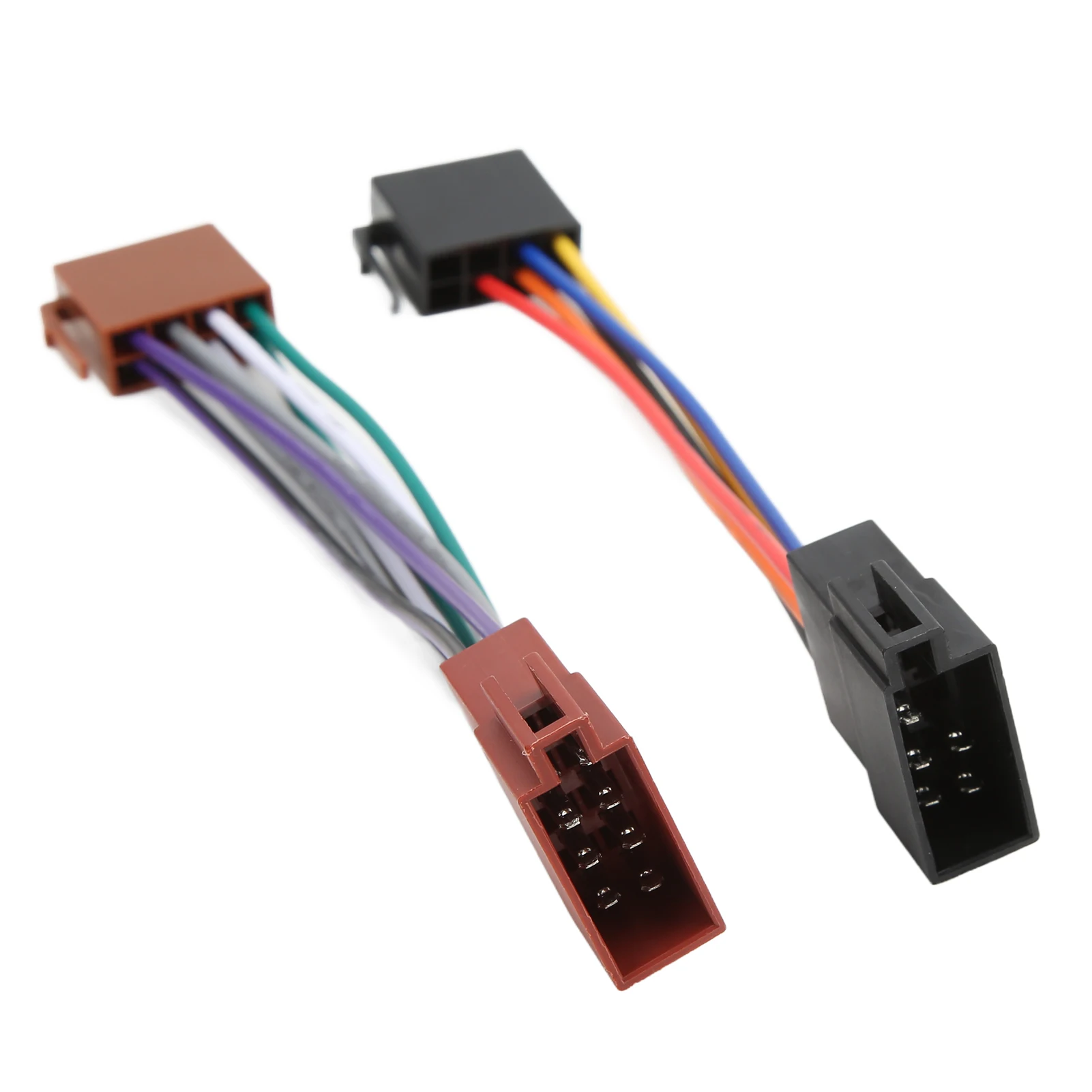 ISO Radio Wire Connector Wiring Harness Adapter Plug Male to Female 16 Pin ISO Female Radio Receiver Cable Car Parts