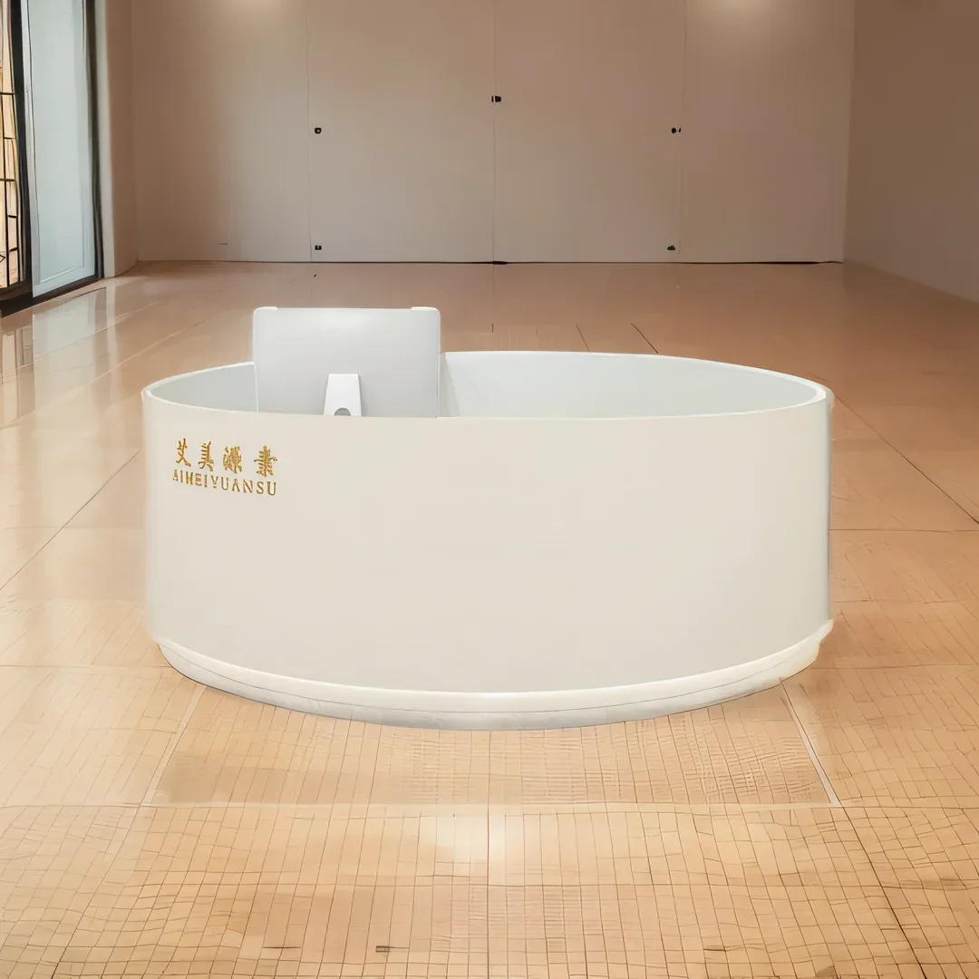 

Выставочный магазин мебели Стойка Дешевый стол Передняя стойка Офисные комнаты Центр клиента Маленький стол Escritorio Изогнутый салон