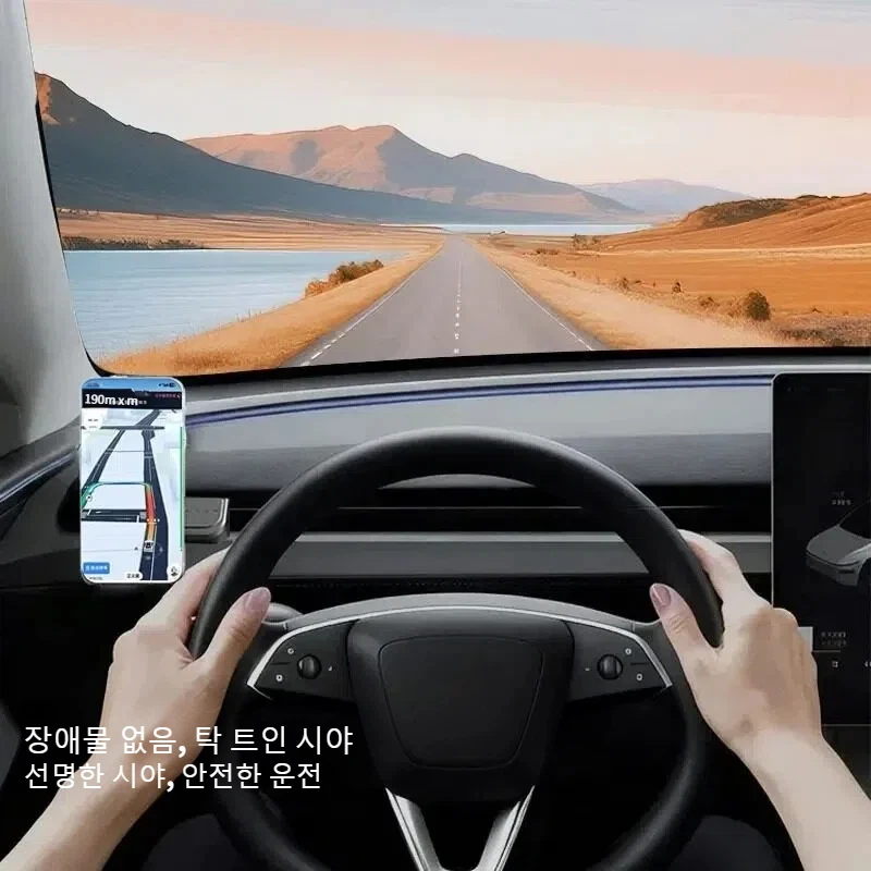 테슬라 모델 YL/Y 주니퍼/3 하이랜드 2024-2026 휴대폰 거치대 무자국 베이스 디스크 마그네틱 브래킷 차량용 액세서리 썸네일 5