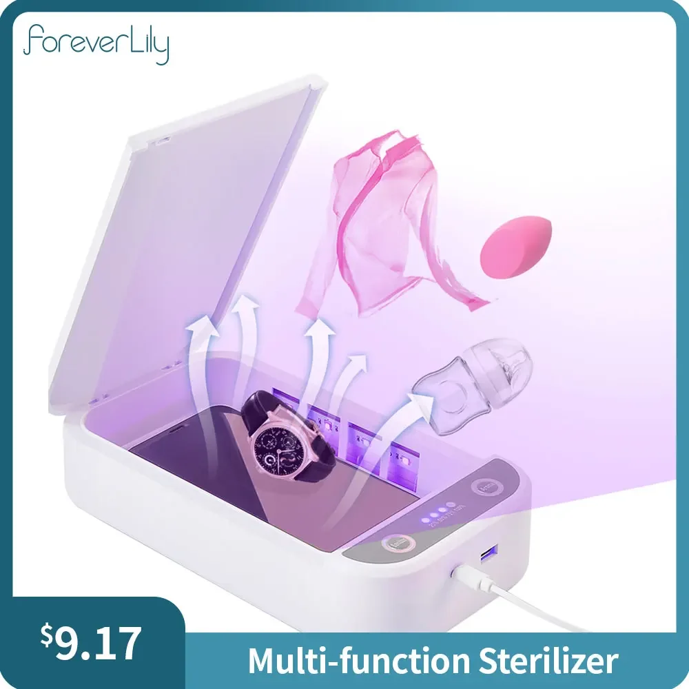 Esterilizador UV para prevención de bacterias, herramientas de manicura de uñas, caja de esterilización UV para salón de belleza, esterilización con luz ultravioleta