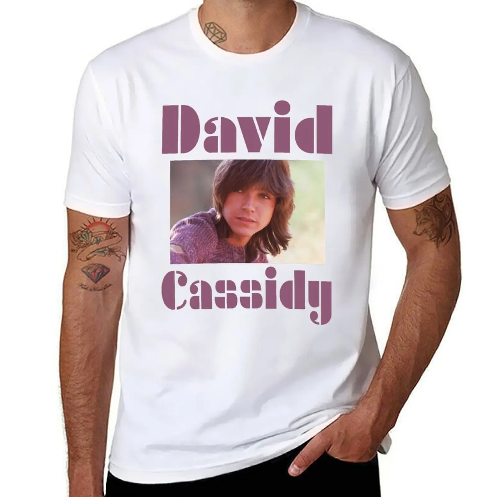 

David Cassidy T-Shirt man t shirts high quality luxury brand t shirts for man cotton soft T-Shirt