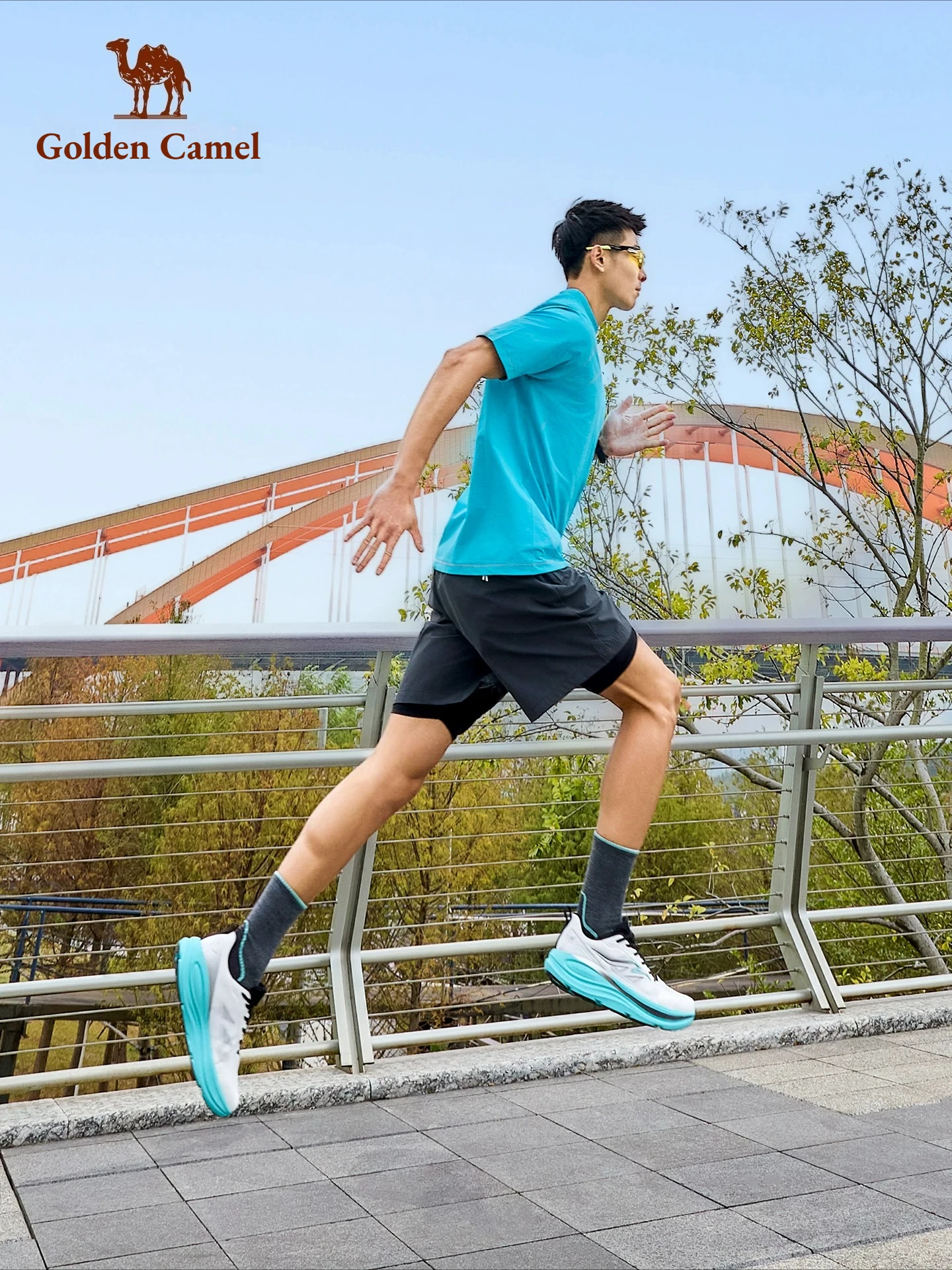 Golden Camel Men's Carbon Plate 5K Runing Shoes 2026 Summer New Women's Soft Sole Wear-Resistant Lightweight Jogging Sneakers