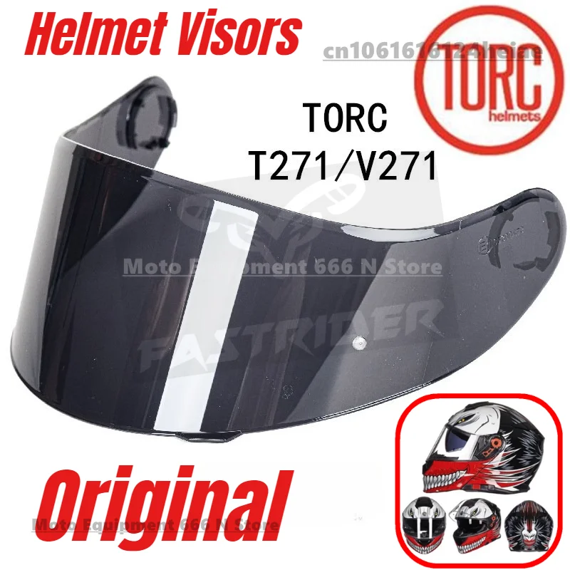 

Original T271/V271 Helmet Lenses for TORC T271/V271 Flip Up Helmets,Black Helmet Visors