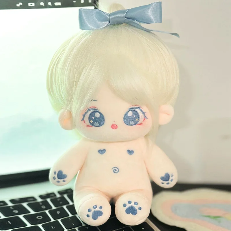 20cm Kawaii Plush Cotton Doll Idol Stuffed Super Star Figure Dolls Twelve Constellations Doll Can Change Clothes Gift