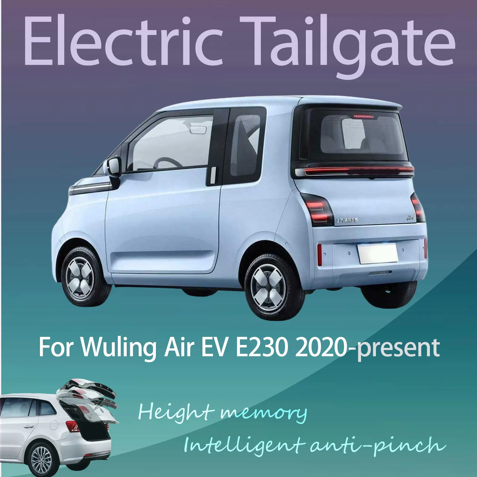 

For Wuling Air EV E230 2020-present Electric Tailgate Hands Free Operation Dual Rod Electric Trunk Suction Intelligent Operation