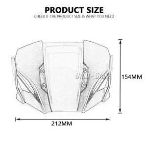 Motorrad-ABS-Windschutzschild, Windschutzscheibe, Windschutzscheibenzubehör, Honda CB650R, CB1000R, CB 650, 1000 R, 2018-2022222 8 Hauptverkaufsgremium CB1000R - №2