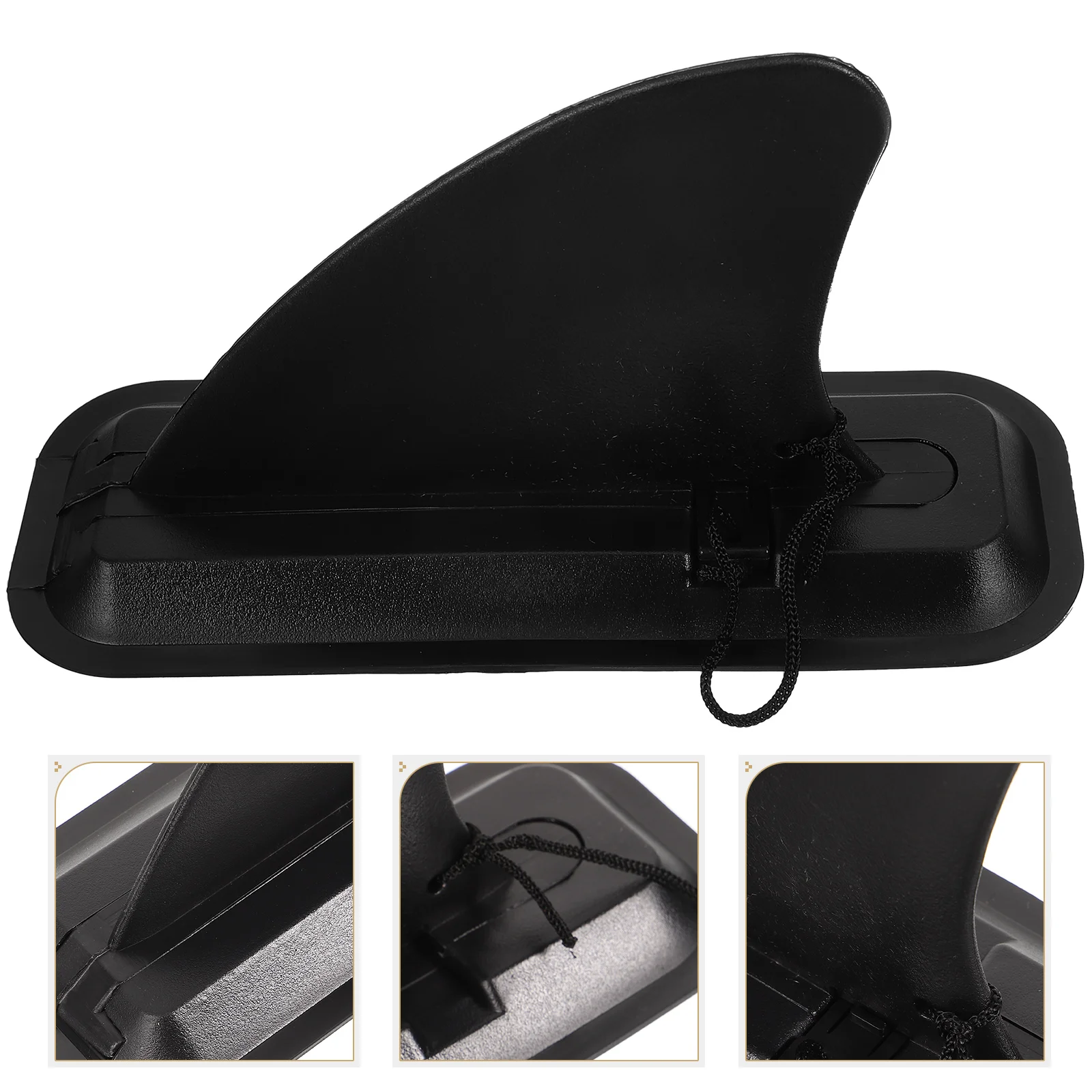 

Surfboard Paddle Tail Fin Boat Sup Slide-in Large Removable Water Diverter Rudder Divider Kayak Skeg Black Plastic