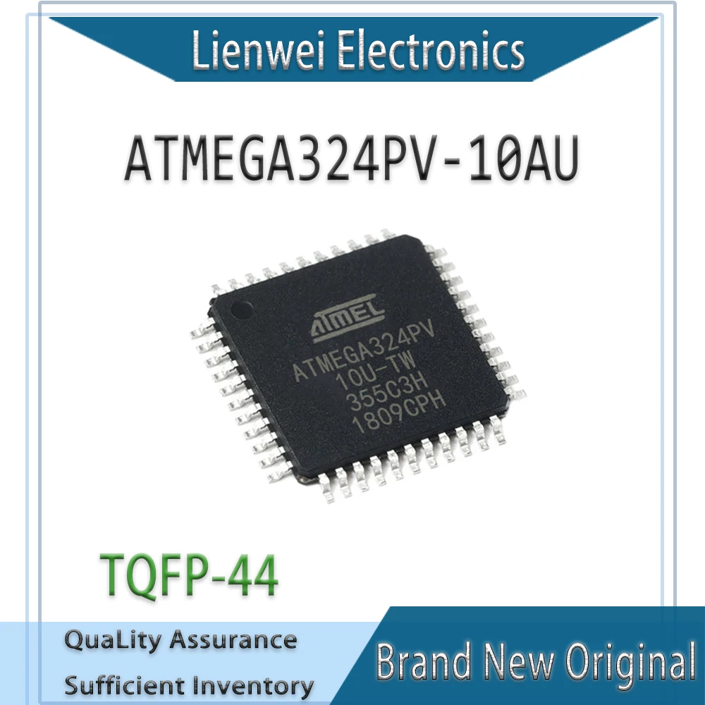 

100% New ATMEGA324 ATMEGA324PV-10AU ATMEGA324PV IC MCU Chipset TQFP-44