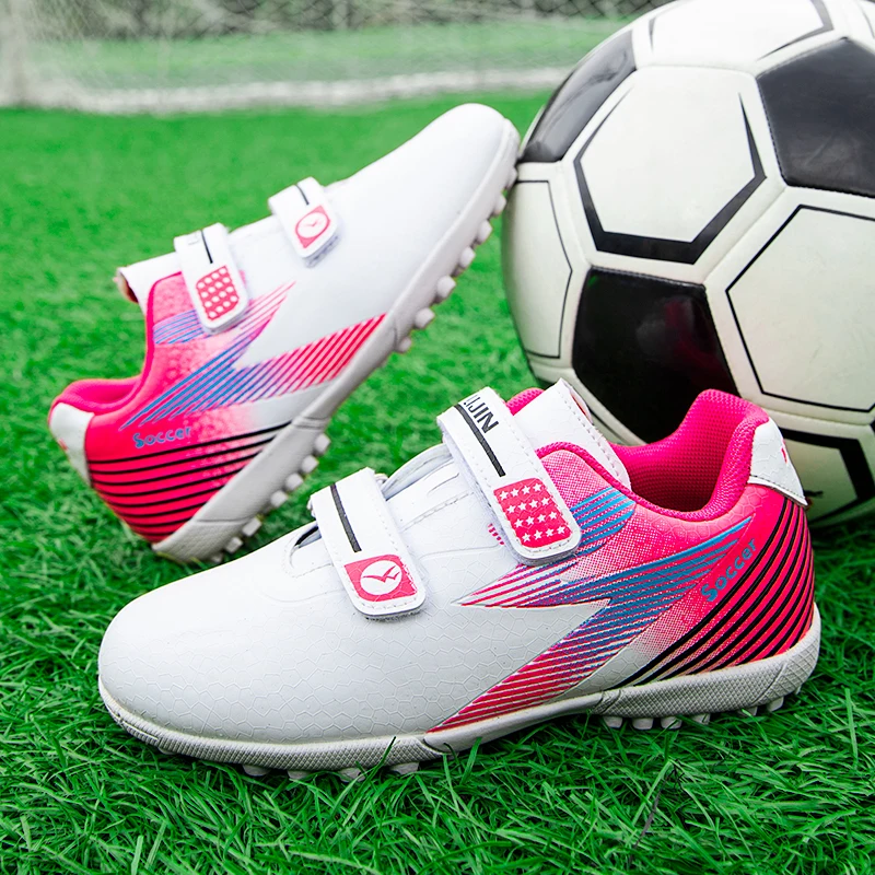 

25-33# Stylish Kids Soccer Shoes Comfortable Boys Girls Training Game Sneakers Indoor Outdoor Lawn Youth Student Soccer Shoes