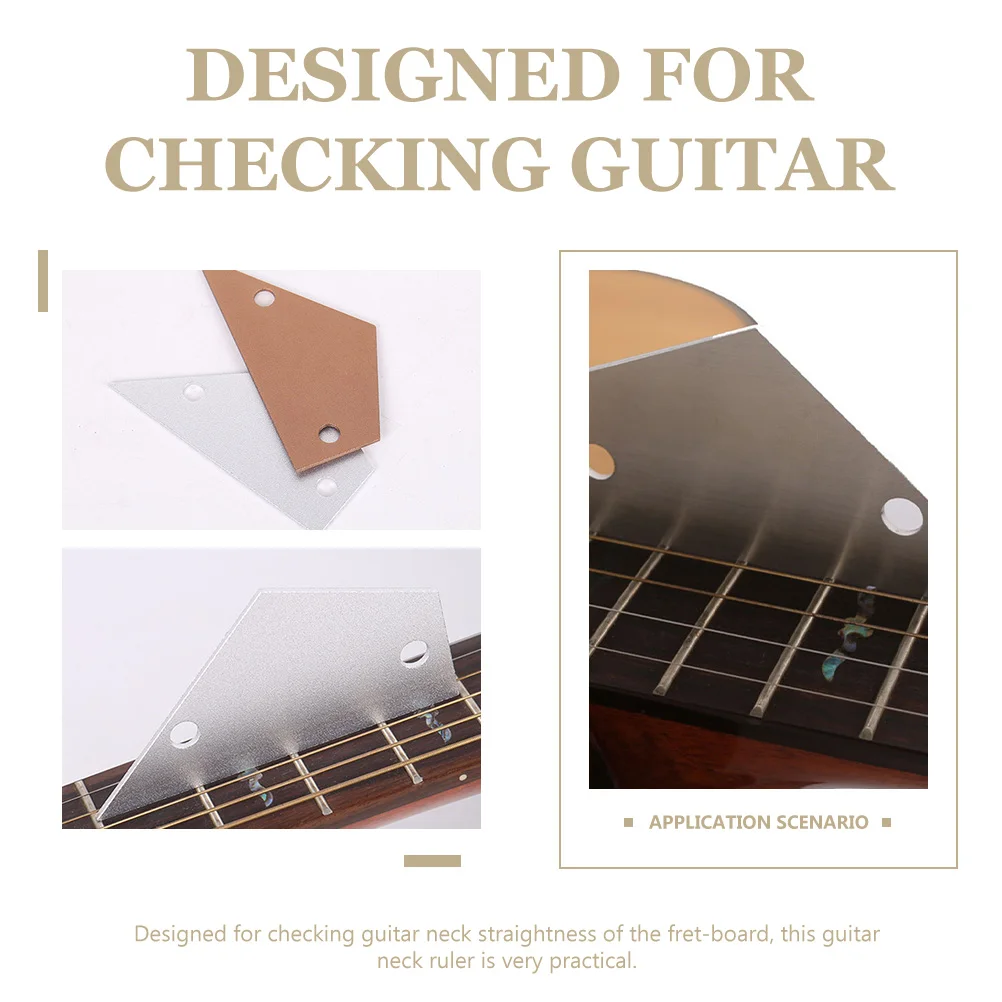 

Guitar String Ruler Fretboard Leveling Bass Tools Metal Repair Straight Edge Maintenance Kit Rocker Neck Adjustment