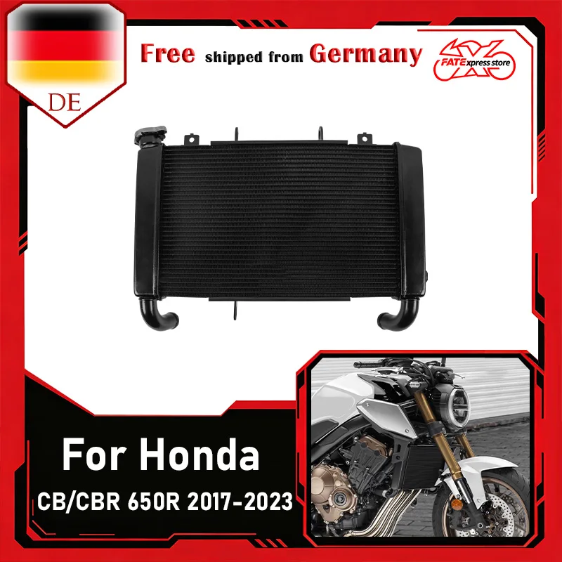 WOLFLINE Für Honda CB CBR 650R Cb650r Cbr650r 2018-2023 Ersatz-Wassertank Motorrad-Kühler Aluminium-Kühler