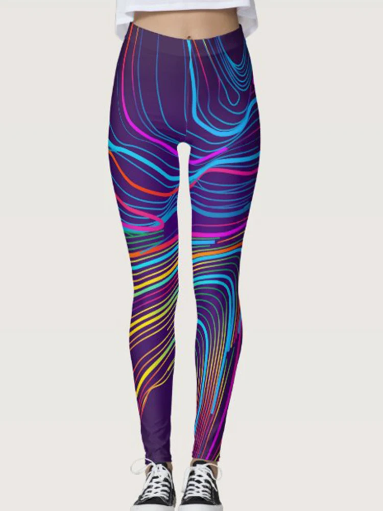 Sport Leggings Vrouwen Digitale Print Leggins Workout Atletische Fitness Strakke Lange Broek Met Kokerbroek