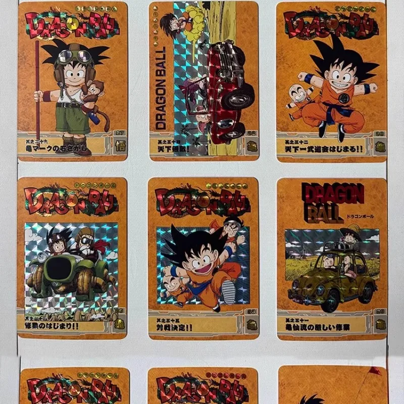 Dragon Ball Anime Surrounding Dragon Ball Plot Cover Complete Set of Flash Cards Children\'s Toys Boys Hobbies Birthday Gifts