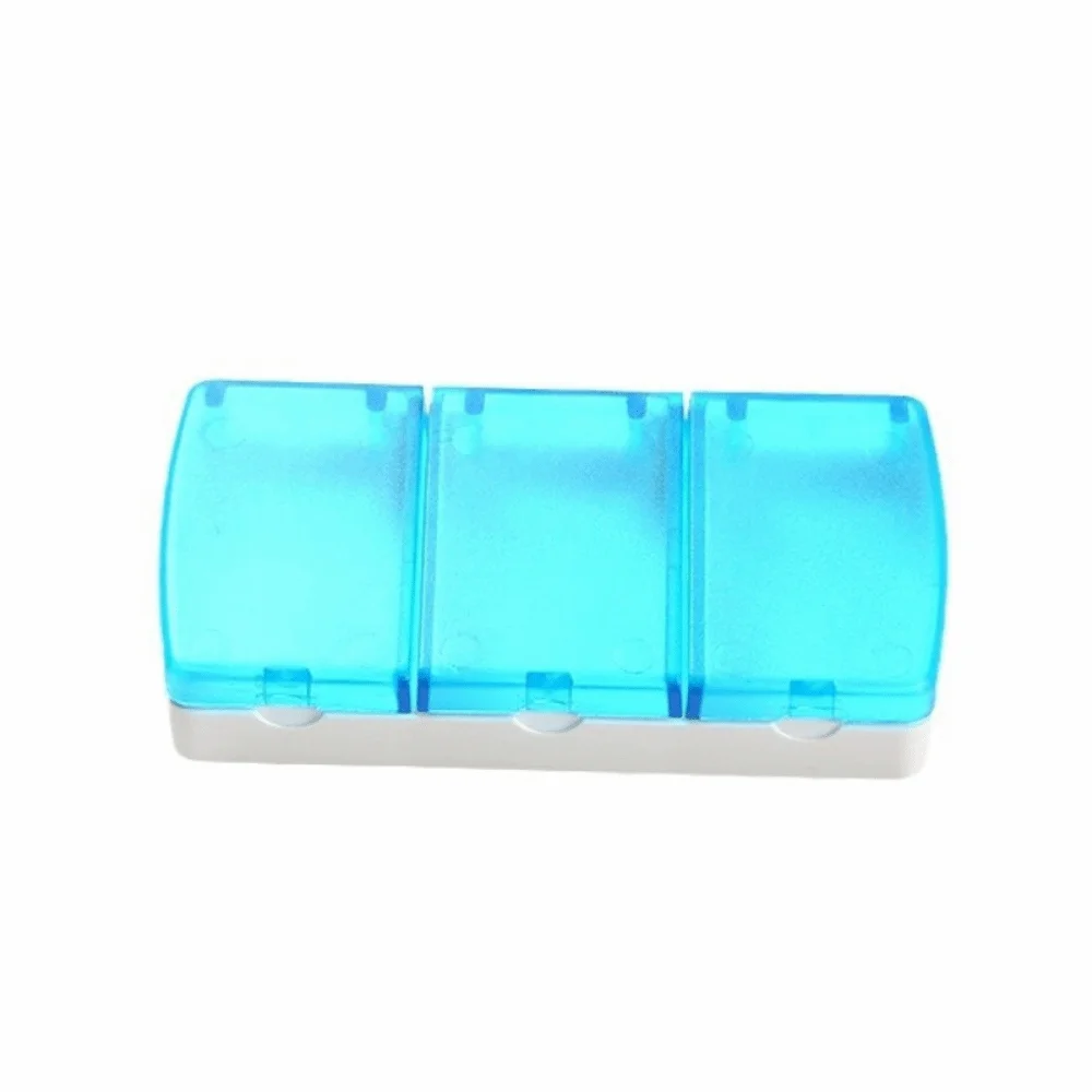 Portable 3 Grids Pill Box Creative Organizer Pill Case Multifunction Multi-purpose Pill Distribution Box Travel