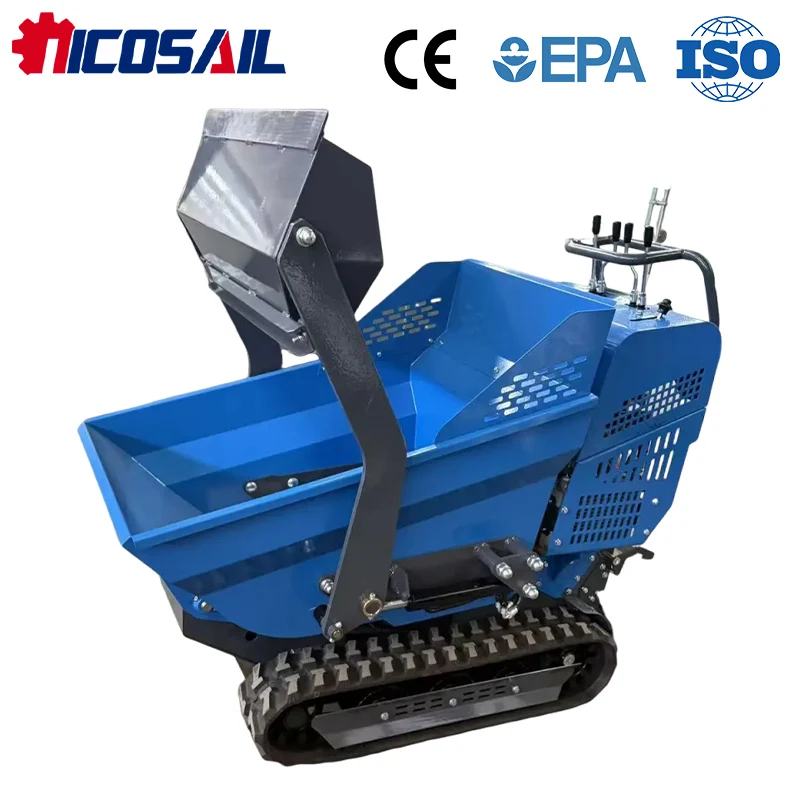 Nicosail 500kg Hydraulic Mini Dumper CE Certified Durable Small Dumper for Farm Garden Work