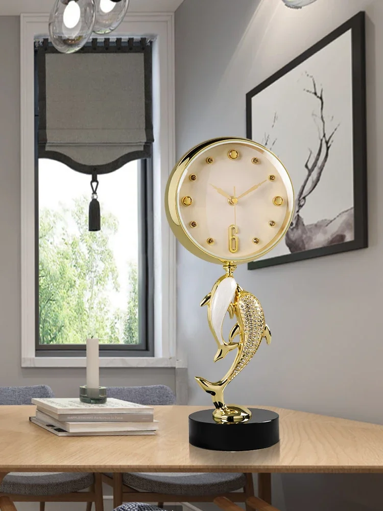 Modern Luxury Watch, Table Top, Sitting Clock, Living Room, Desktop, Clock Decoration, Sitting Clock, Home Decoration