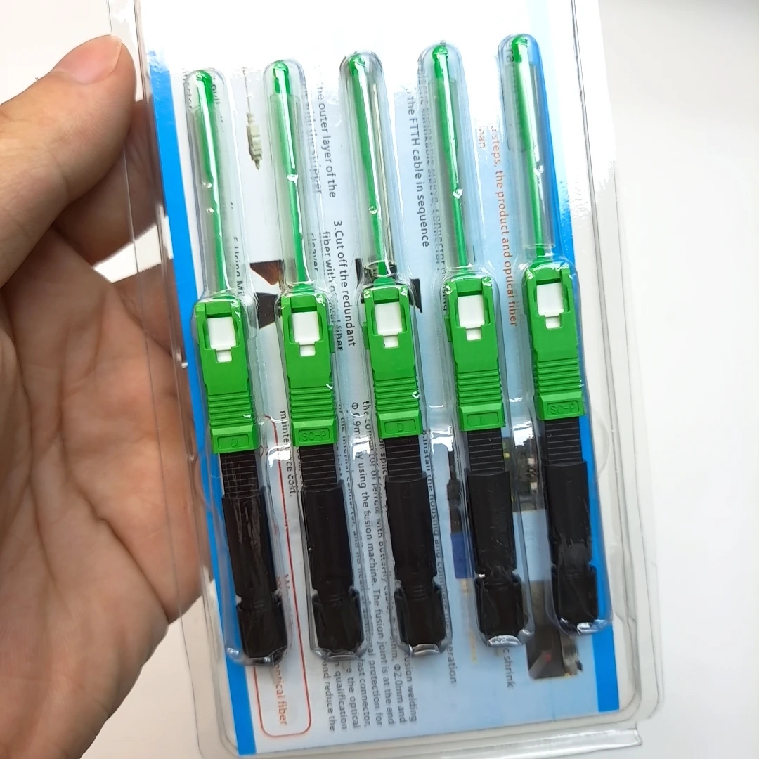 

10-100Pcs SC/APC Optical Fiber Fast SOC Splice-On Fibra Optica Fusion Connector FTTH
