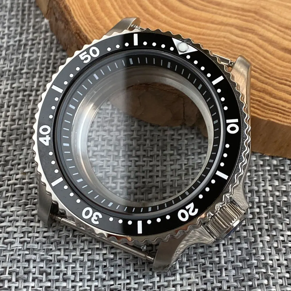 

41mm 200m Waterproof Diving Case Fit for SKX007 NH34 NH35 NH36 Watch Part 3.8 Screw Crown Sapphire Glass 120 Clicks Turning Beze
