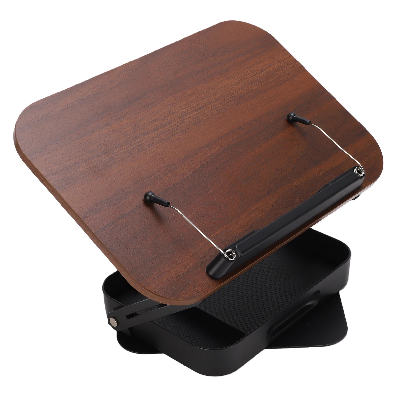 desktop-book-stand-for-reading-with-rotate-base-page-clips-storage-compartments-foldable-angle-adjustable-for-laptop-tablet