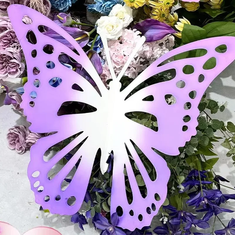 

3Pcs/set Artificial Hollow Paper Butterfly Wedding Decor Butterflies Birthday Party Backdrop Decor Window Layout Paper Flowers