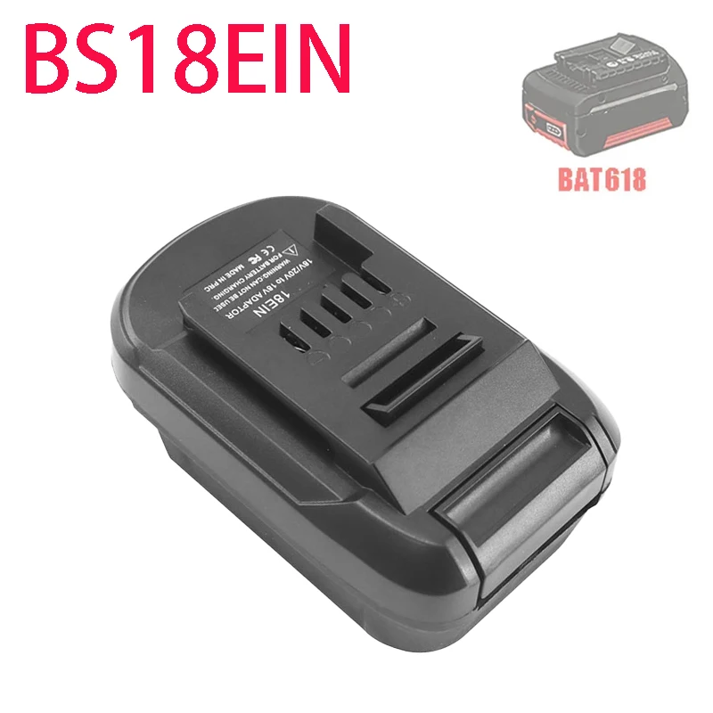 BS18EIN Battery Adapter Converter for Einhell Lithium Electric Tools for Bosch 18V Lithium-ion Battery BAT618 BAT609 BAT618G