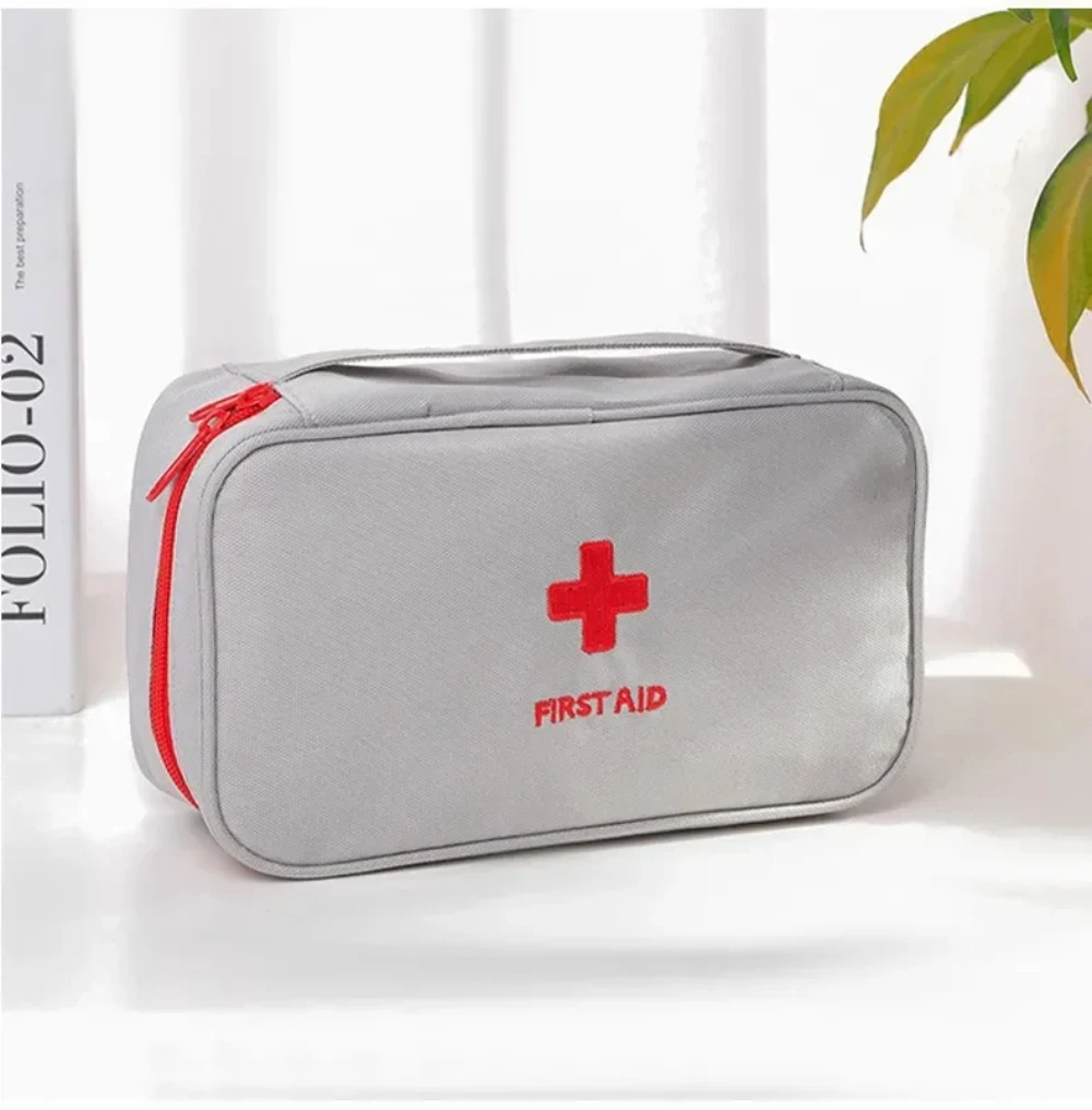 Health Medicine First Aid Kit Oxford Cloth Portable Travel Storage Emergency Kit Tote Bag Outdoor Medical Bag Storage Bag