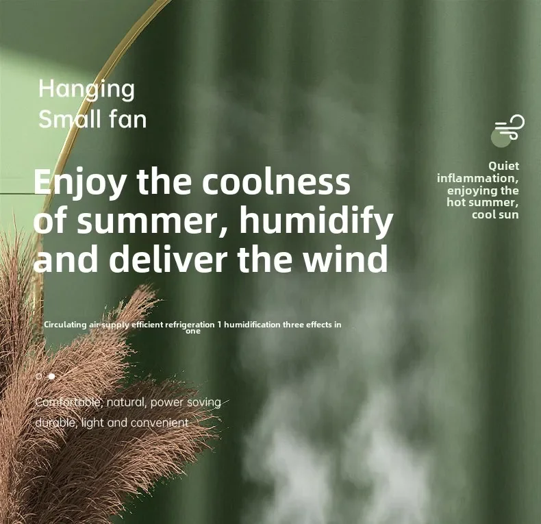 مرطب محمول مزدوج الرذاذ 2 في 1 جديد مع ضوء مزاج بريز بارد 3 سرعات قابل للطي وبطارية كبيرة للمنزل والمكتب والسفر