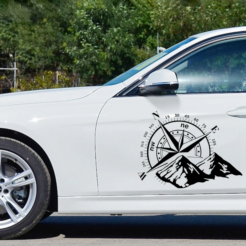 

Различные размеры вырезанные виниловые наклейки горы. Компас. Ветровая Роза, автомобильная наклейка, водонепроницаемые автомобильные декорации 20338 #