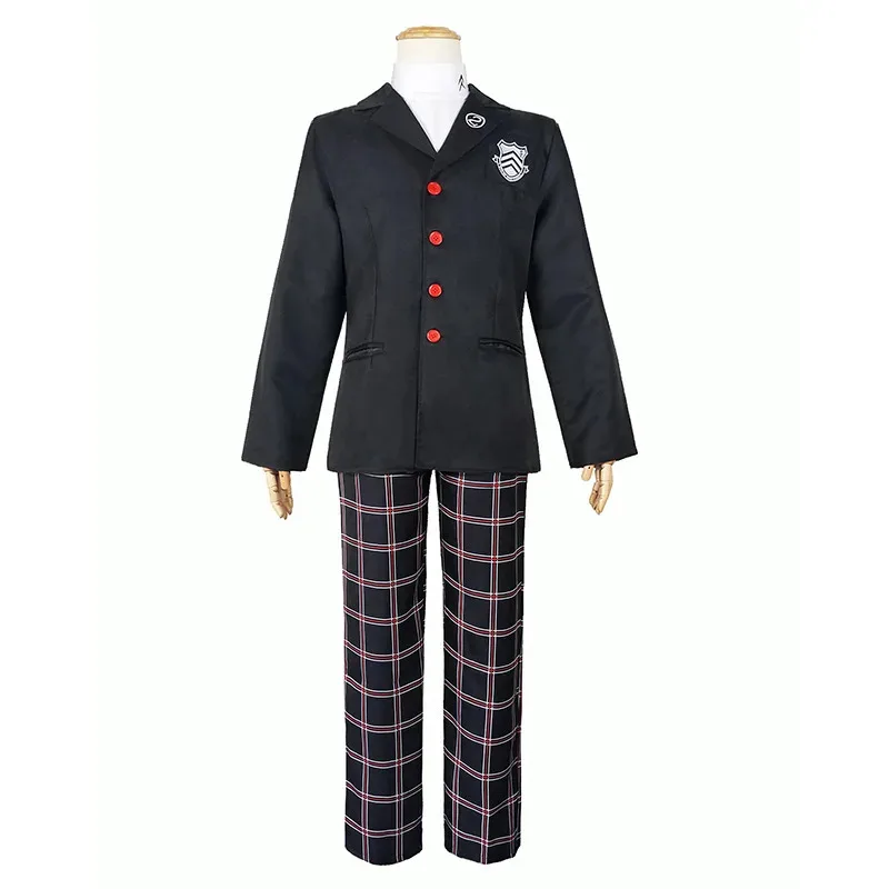 Disfraz Unisex Persona 5 Kurusu Akira Joker, uniformes escolares, trajes de Halloween Yoshizawa Kasumi