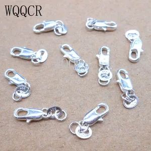 Real Pure 925 Sterling Silver Lobster Classis, Schmuckentdeckungen, 925 Tag -Paste, Öffnungsringe, Großhandel, 20pcs 6 Hauptverkauf Cholar Cholar 925 - №6