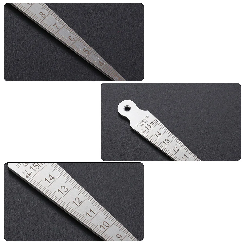 

1Pcs Wedge Welding Inspection Gauge Stainless Steel 0-15mm Taper Metric Welding Gauge Welder Measuring Tool Mold Testing Machine