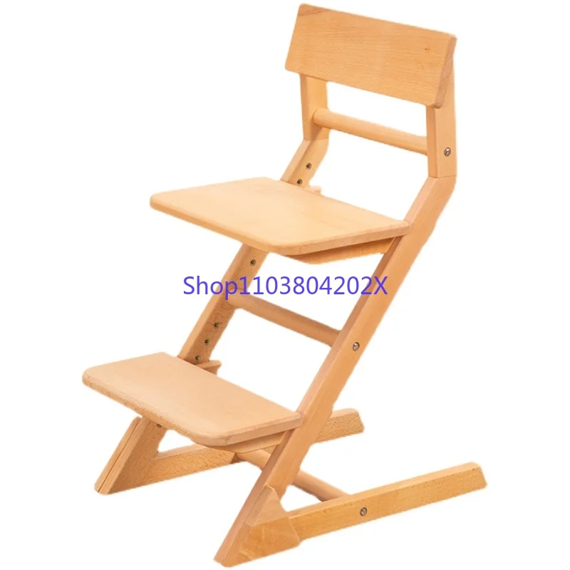 Learning Wooden Liftable Childrens Dining Chairs Growth Writing Eating Adjustable Dining Chairs Cadeira Home Furniture HYDC